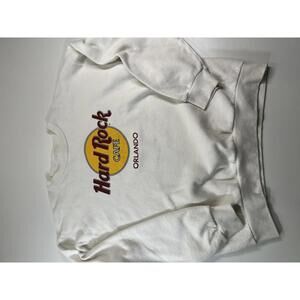 Vintage Hard Rock Cafe Orlando White Sweatshirt
